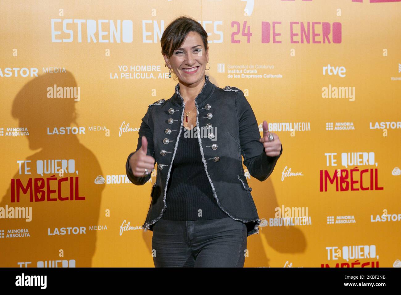 Director Laura Mana attends 'Te quiero, imbecil' photocall at Hotel Urso on January 21, 2020 in Madrid, Spain. (Photo by Oscar Gonzalez/NurPhoto) Stock Photo