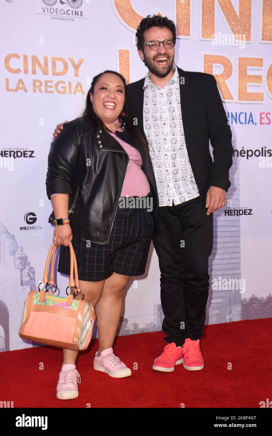 Michelle RodrÃguez poses for photos during a red carpet of 'Cindy la Regia' film premiere at Cinepolis Oasis Coyoacan on January 21, 2020 in Mexico City, Mexico (Photo by Eyepix/NurPhoto) Stock Photo