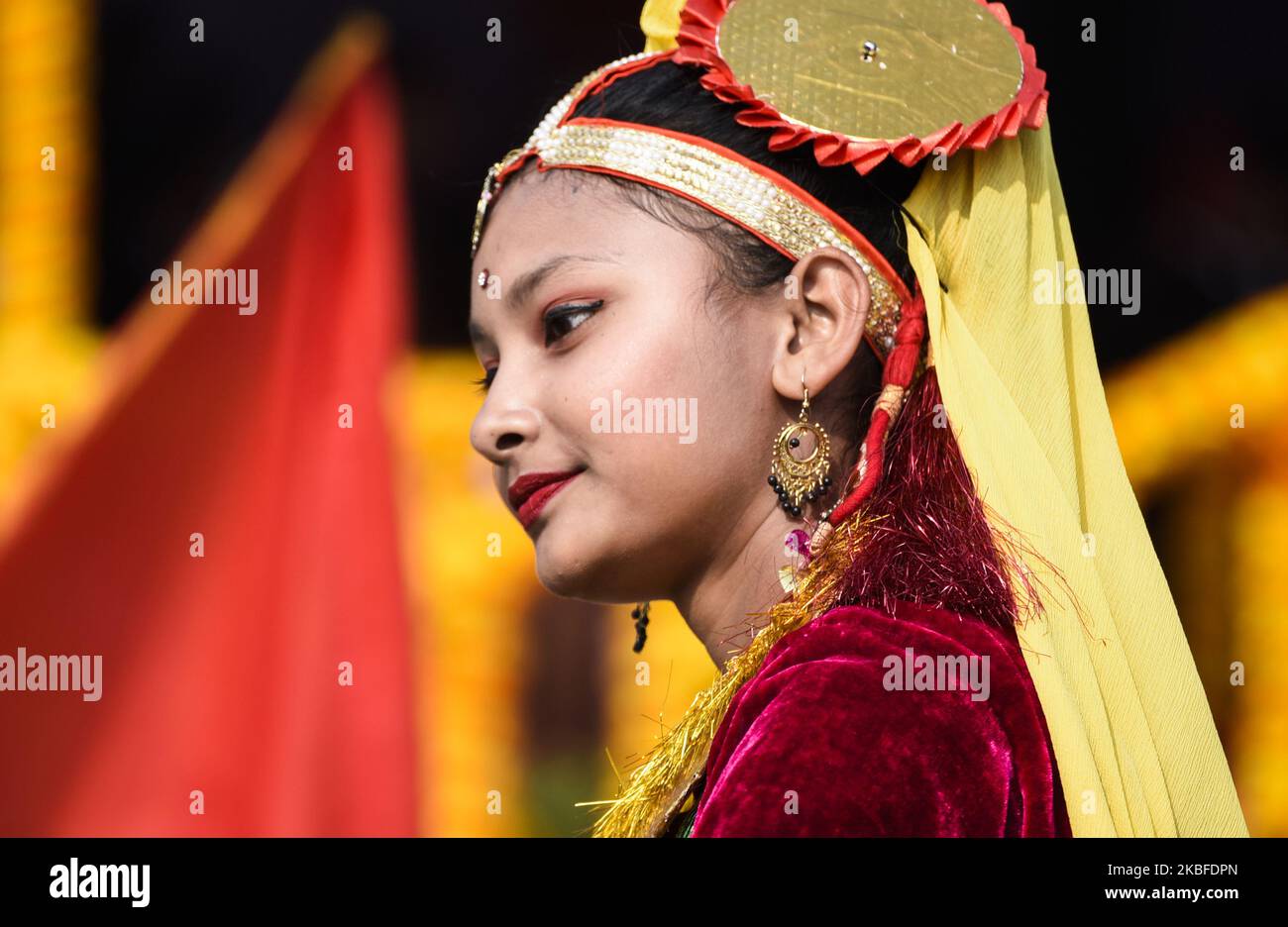 Traditional dance performance, during 71st Republic Day celebrations