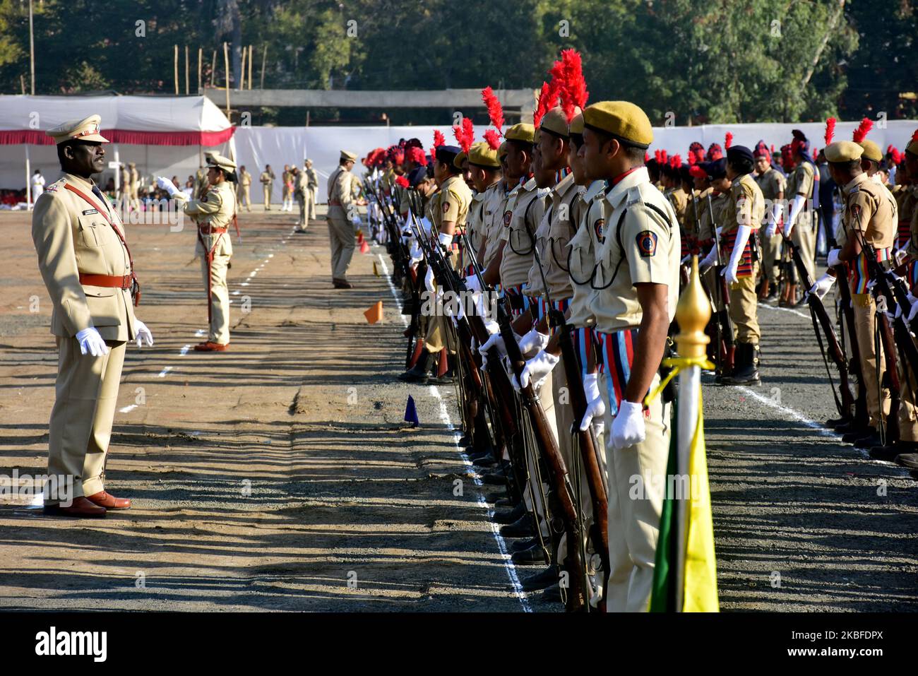 Nagpur, India. 26, Jan 2020. The Police department march during ...