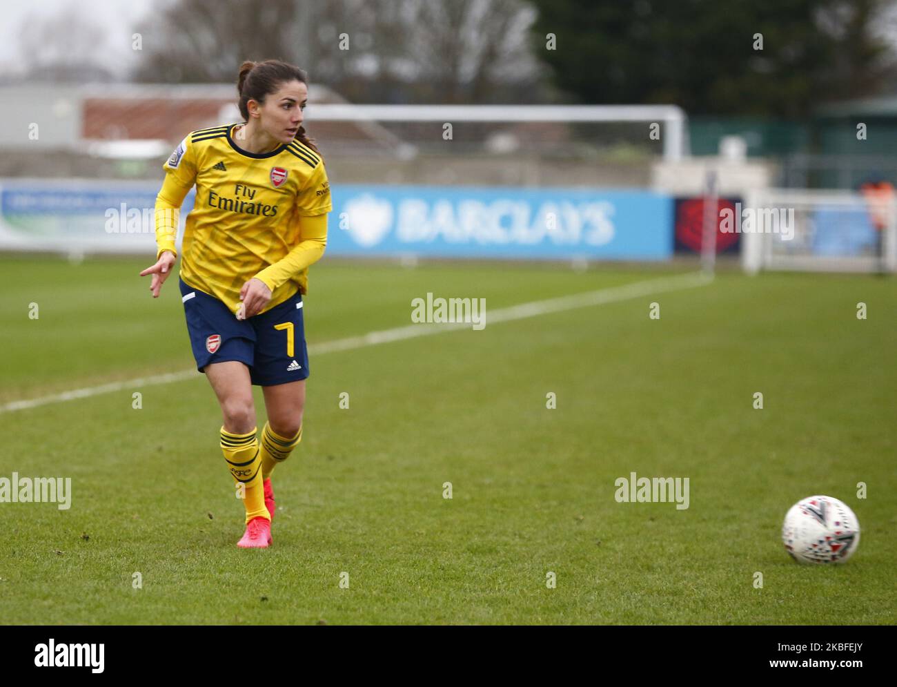 Danielle van de Donk of Arsenal during Women's FA Cup Fourth Round match between West Ham United Women and Arsenal at Rush Green Stadium on January 27, 2020 in Dagenham, England7 (Photo by Action Foto Sport/NurPhoto) Stock Photo