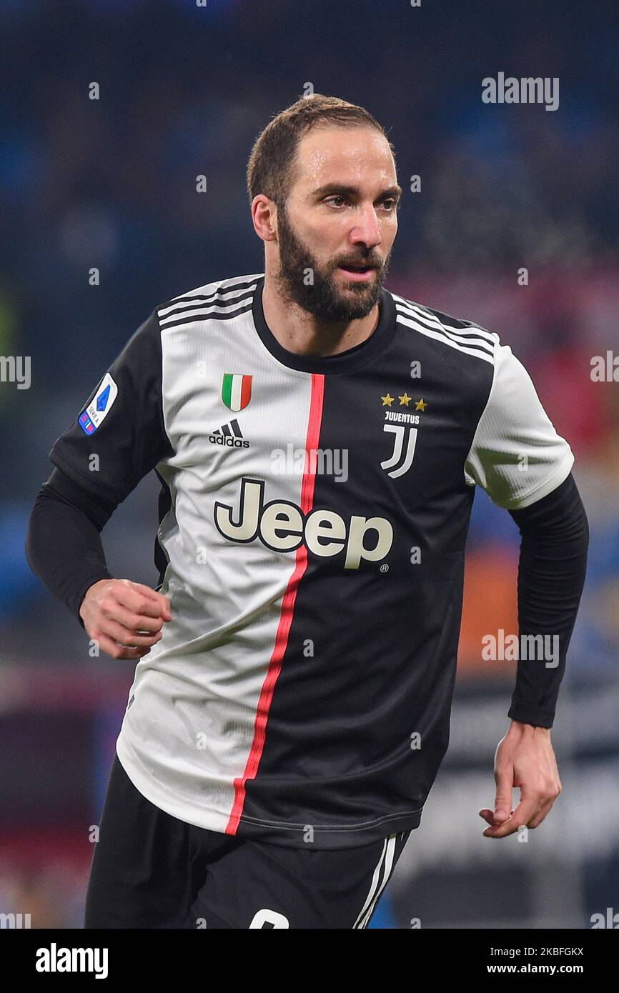 Gonzalo Higuain of Juventus during the Serie A match between SSC Napoli and Juventus FC at Stadio San Paolo Naples Italy on 26 January 2020. (Photo by Franco Romano/NurPhoto) Stock Photo