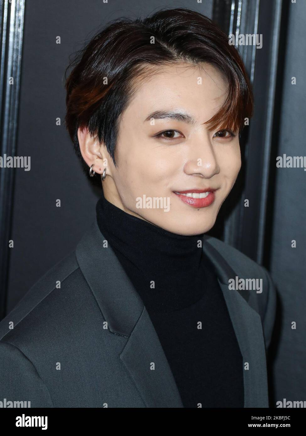 LOS ANGELES, CALIFORNIA, USA - JANUARY 26: RM of BTS arrives at the ...