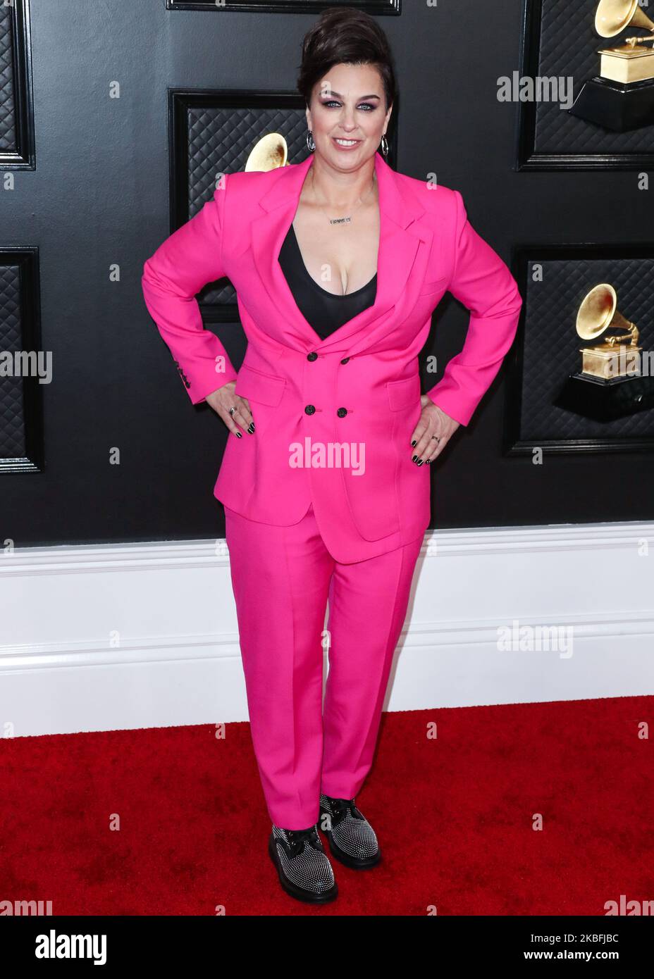 LOS ANGELES, CALIFORNIA, USA JANUARY 26 Tracy Young arrives at the