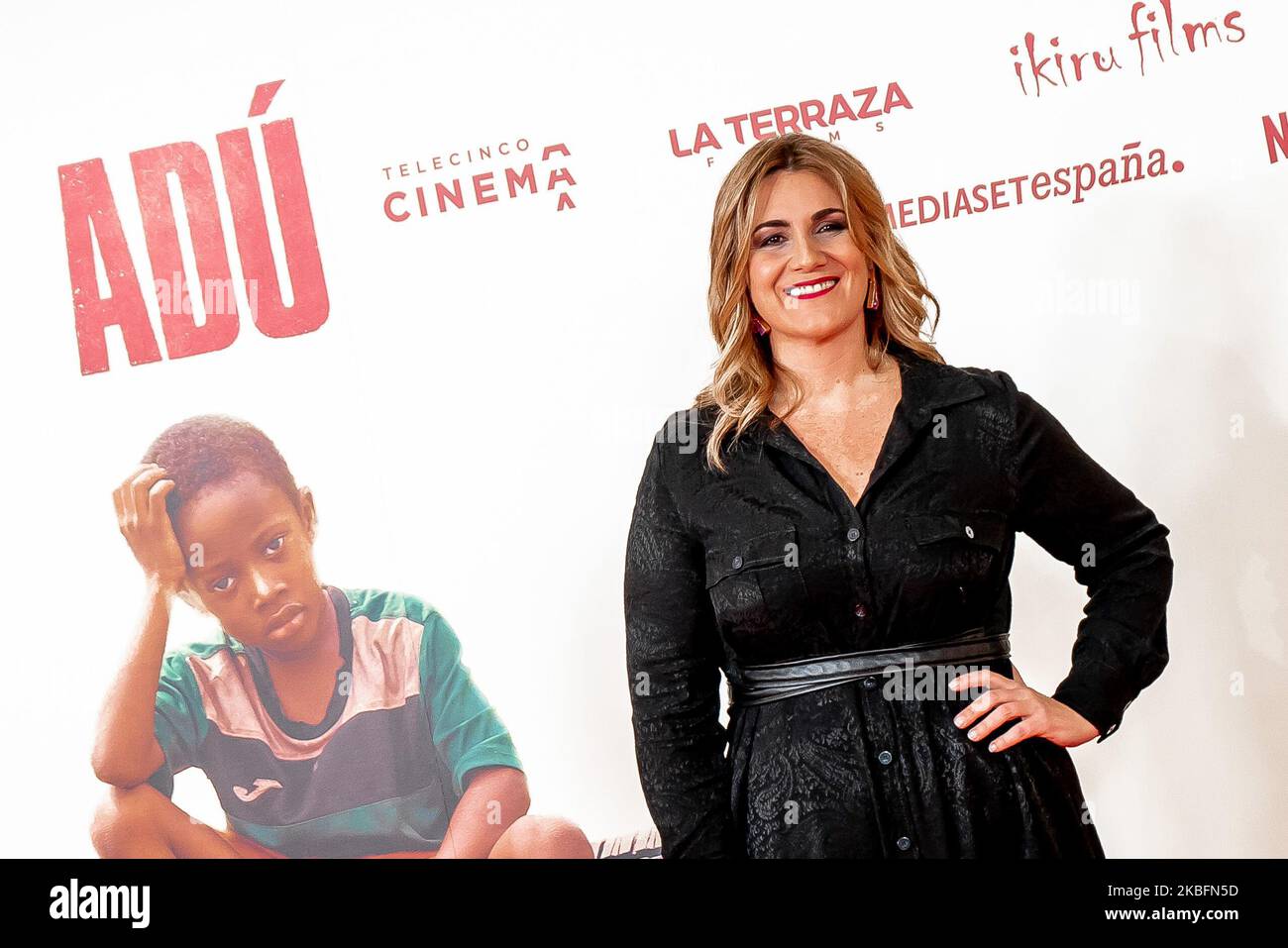 Carlota Corredera attends 'Adu' Madrid Premiere on January 28, 2020 in Madrid, Spain. (Miriam Vera) (Photo by COOLMedia/NurPhoto) Stock Photo