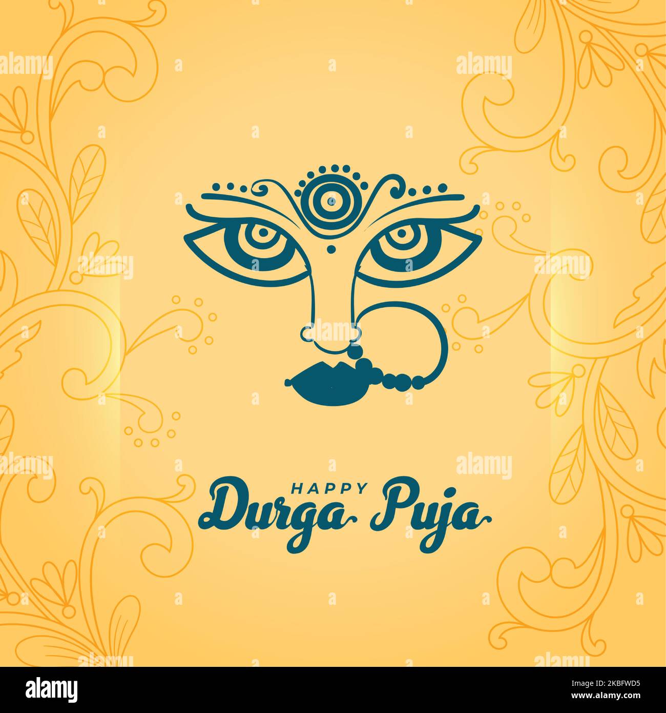 Maa durga idol Stock Vector Images Alamy