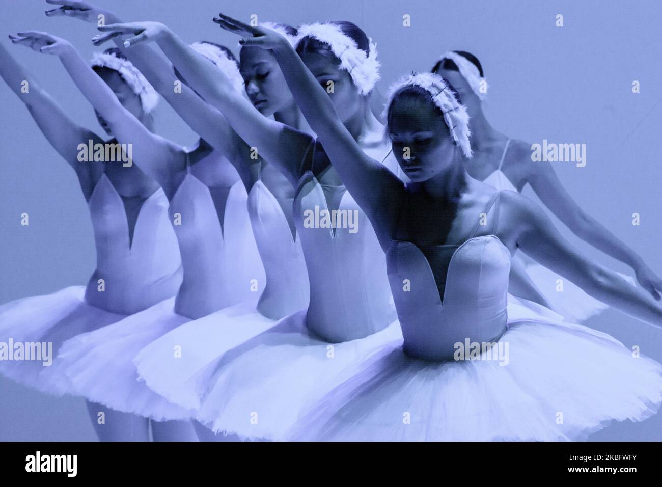 Real Ballet The Ballet dancers are seen during the performance of 'Swan Lake' of ...