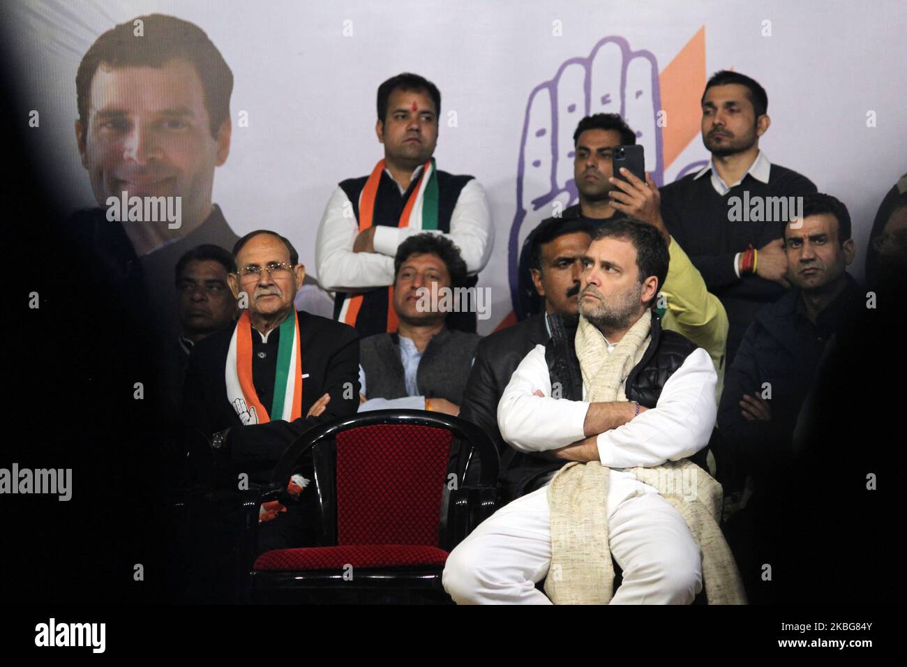 Indian National Congress (INC) leader Rahul Gandhi campaigns during a ...