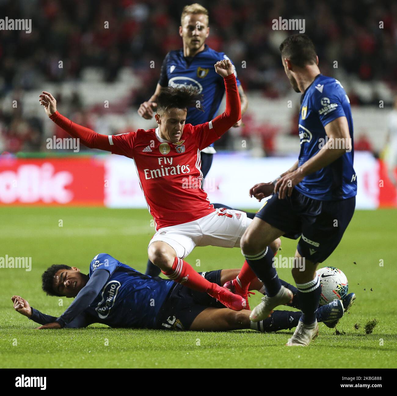 SL Benfica Forward Franco Cervi in action during the Taca de Portugal Semi Finals match between SL Benfica and FC Famalicao at Estadio da Luz on February 4, 2020 in Lisbon, Portugal. (Photo by Paulo Nascimento/NurPhoto) Stock Photo