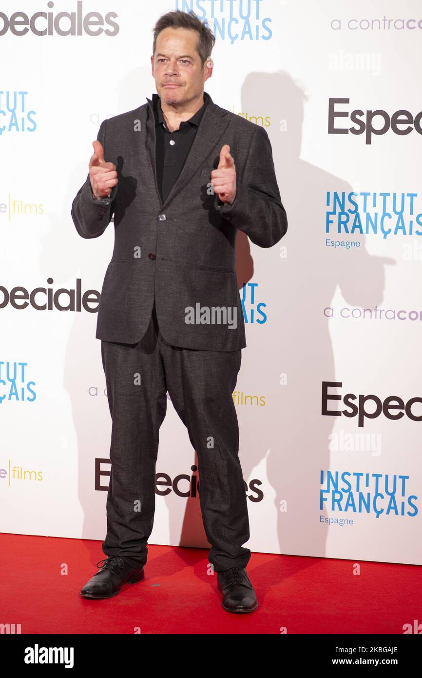 Actor Jorge Sanz attends 'Especiales' premiere at French Institute on February 05, 2020 in Madrid, Spain. (Photo by Oscar Gonzalez/NurPhoto) Stock Photo