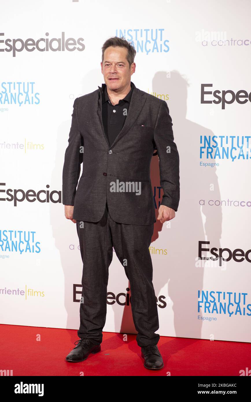Actor Jorge Sanz attends 'Especiales' premiere at French Institute on February 05, 2020 in Madrid, Spain. (Photo by Oscar Gonzalez/NurPhoto) Stock Photo