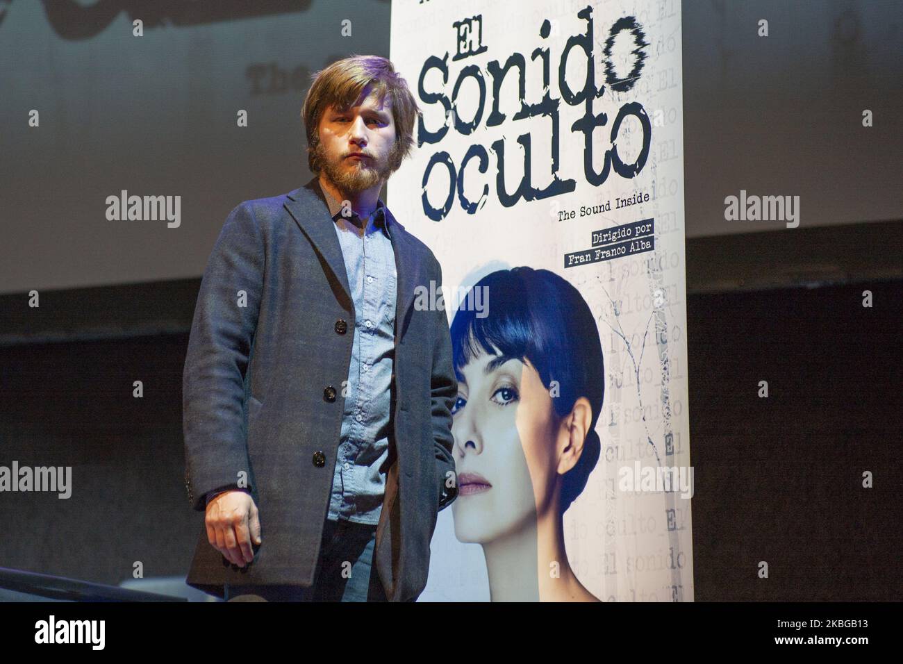 Emilio Palacios attends 'El sonido oculto' press conference at Theatre Reina Victoria on February 06, 2020 in Madrid, Spain. (Photo by Oscar Gonzalez/NurPhoto) Stock Photo