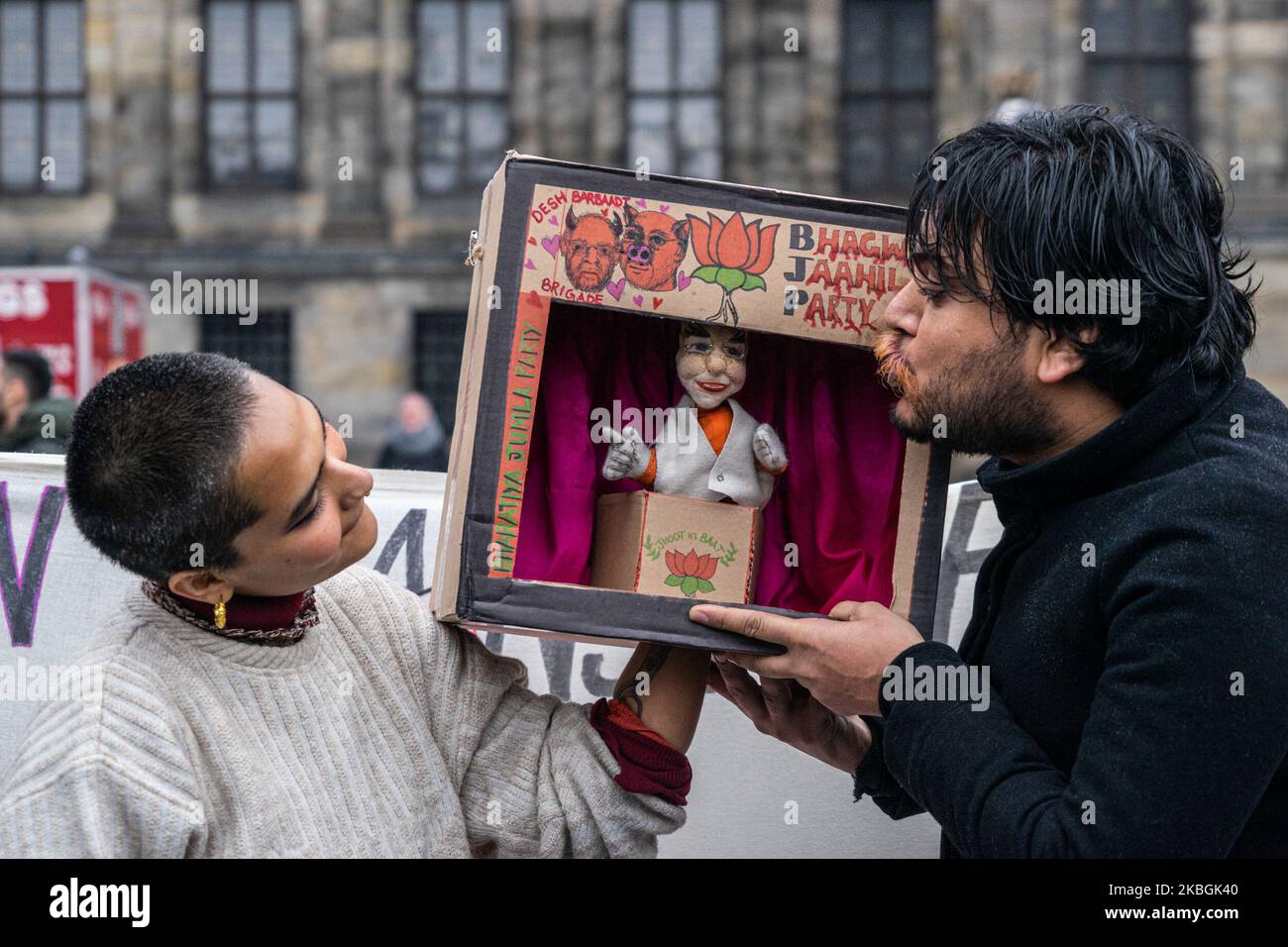 Protest Puppet Puppetshow performance hi-res stock photography and images - Alamy