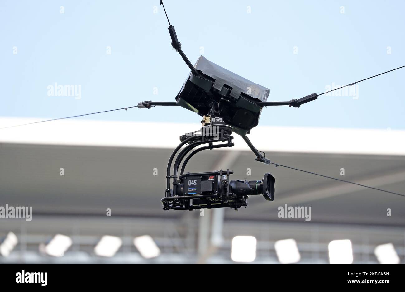 Camera TV during the match between RCD Espanyol and RDC Mallorca, corresponding to the week 23 of the Liga Santander, played at the RCDE Stadium, on 09th february 2020, in Barcelona, Spain. (Photo by Joan Valls/Urbanandsport /NurPhoto) Stock Photo