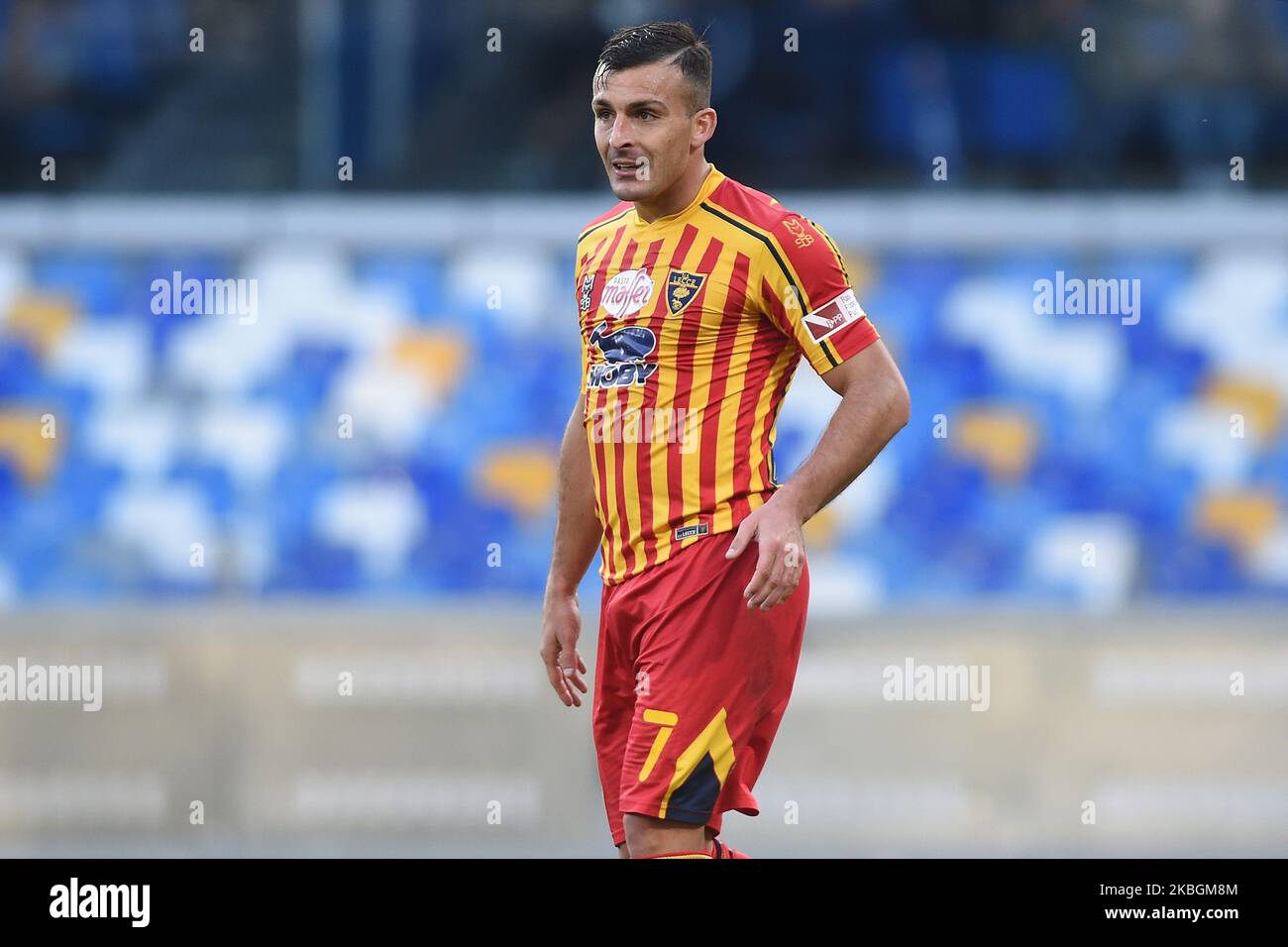 Giulio Donati of US Lecceduring the Serie A match between SSC Napoli and US Lecce at Stadio San Paolo Naples Italy on 9 February 2020. (Photo by Franco Romano/NurPhoto) Stock Photo