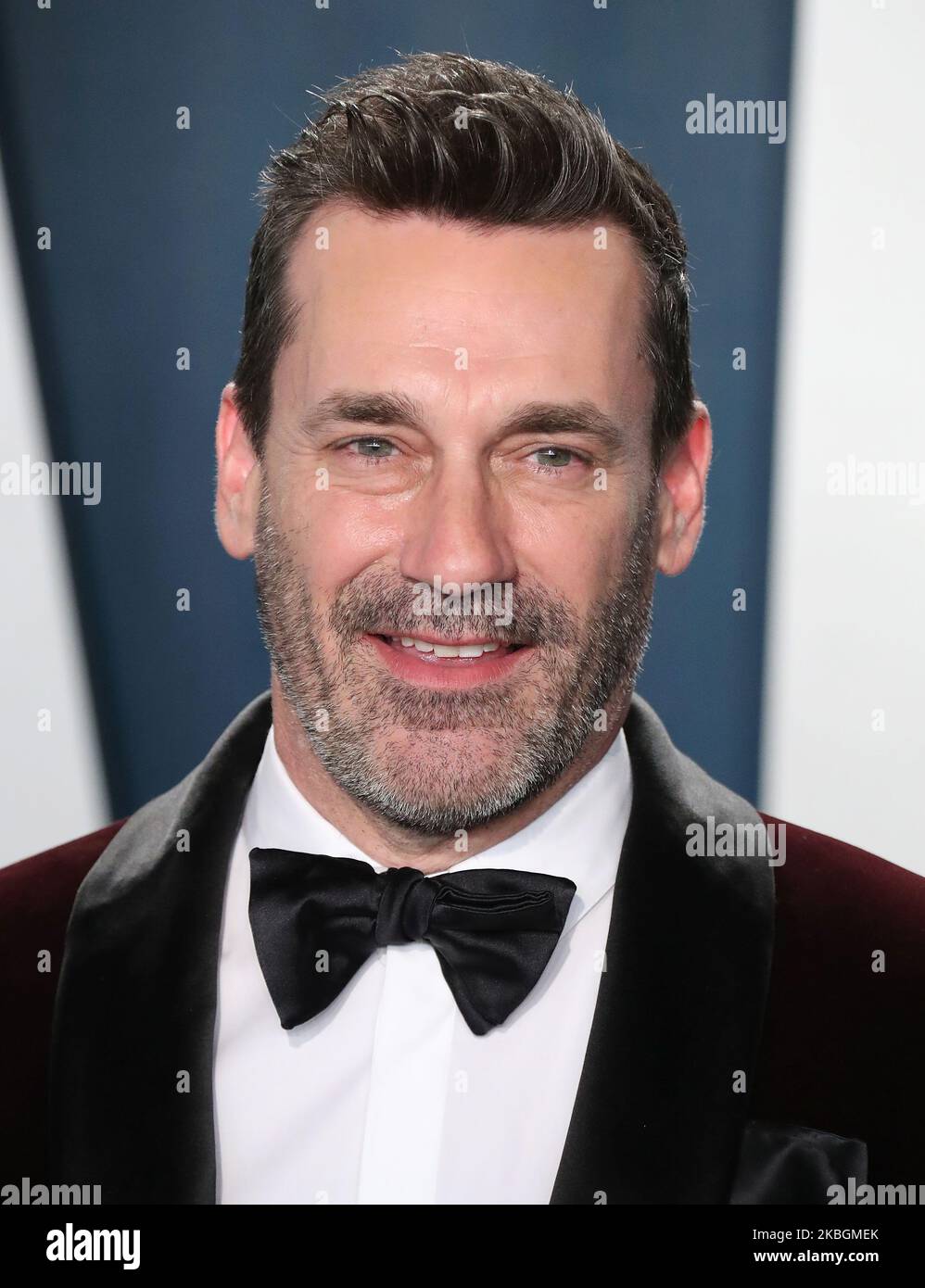 BEVERLY HILLS, LOS ANGELES, CALIFORNIA, USA - FEBRUARY 09: Jon Hamm arrives at the 2020 Vanity Fair Oscar Party held at the Wallis Annenberg Center for the Performing Arts on February 9, 2020 in Beverly Hills, Los Angeles, California, United States. (Photo by Xavier Collin/Image Press Agency/NurPhoto) Stock Photo