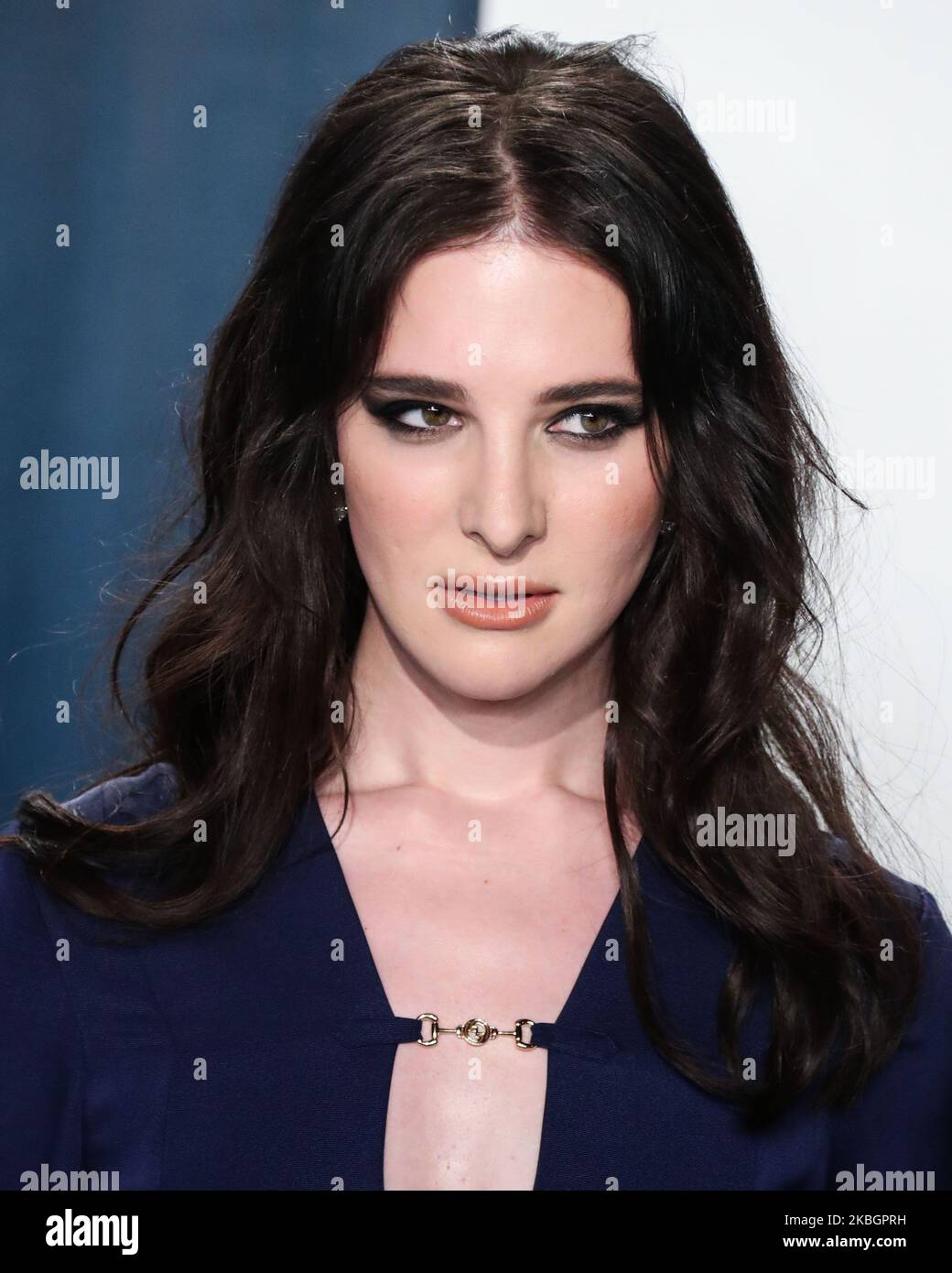 BEVERLY HILLS, LOS ANGELES, CALIFORNIA, USA - FEBRUARY 09: Hari Nef arrives at the 2020 Vanity Fair Oscar Party held at the Wallis Annenberg Center for the Performing Arts on February 9, 2020 in Beverly Hills, Los Angeles, California, United States. (Photo by Xavier Collin/Image Press Agency/NurPhoto) Stock Photo