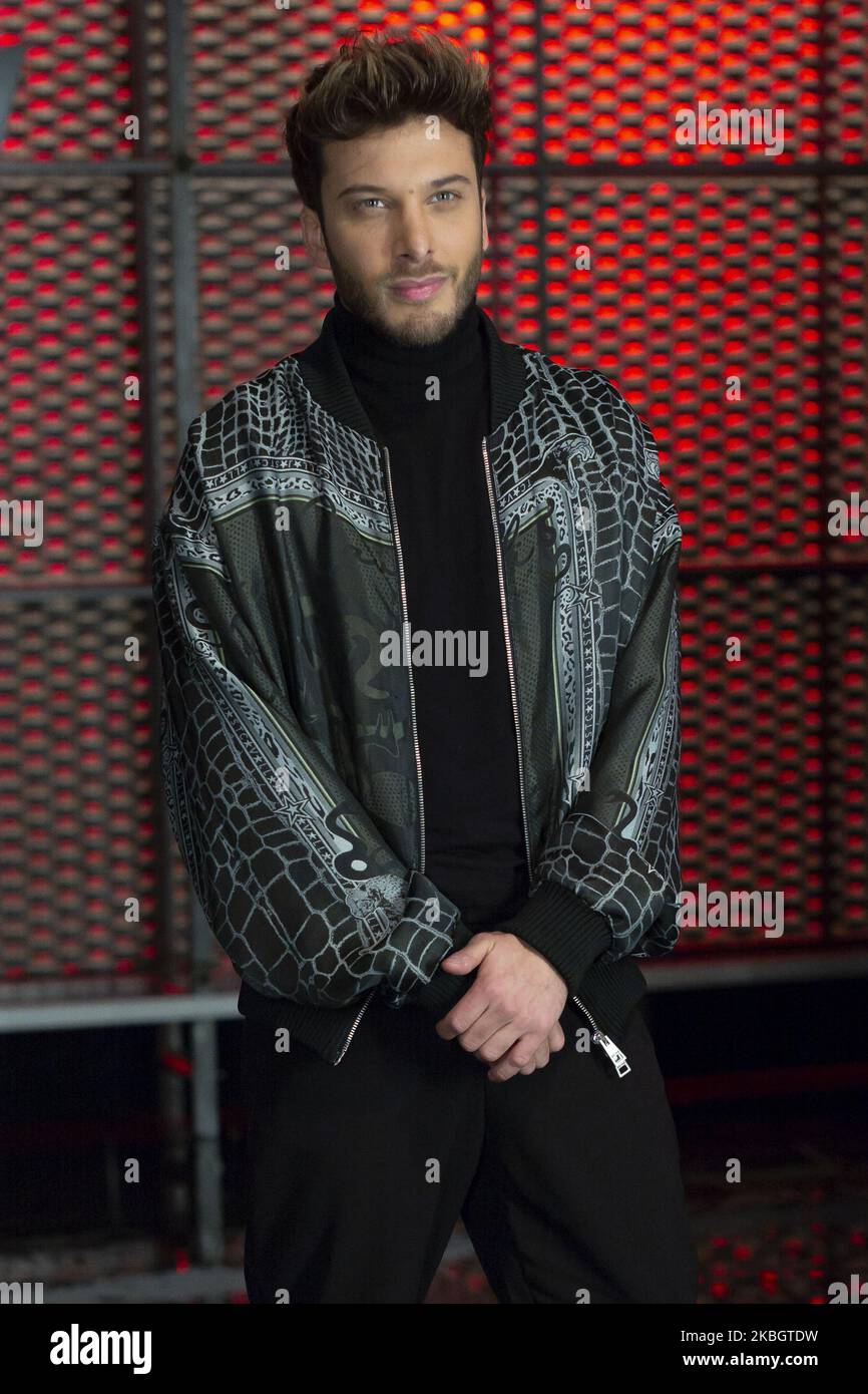 the singer Blas Canto attends the presentation of the TV show the VOZ KIDS at Atresmedia in Madrid February 12, 2020 Spain (Photo by Oscar Gonzalez/NurPhoto) Stock Photo