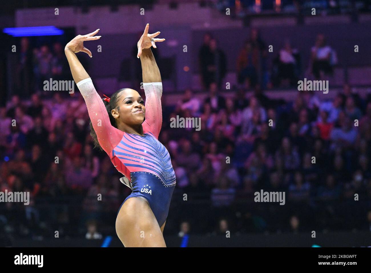 Liverpool, UK. 03rd Nov, 2022. Shilese Jones (USA) floor during