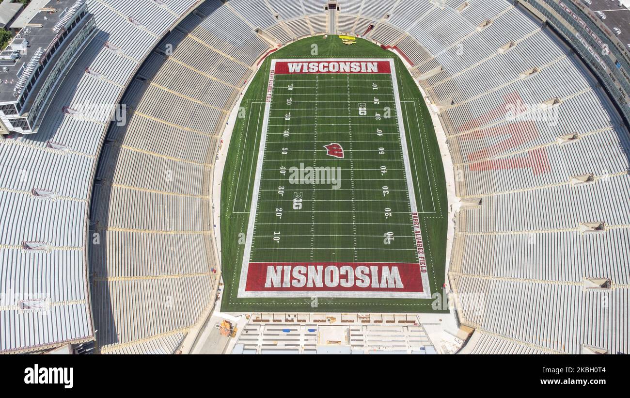 Barry Alvarez Field, Football Stadium, Univeristy of Wisconsin, Madison, WI, USA Stock Photo