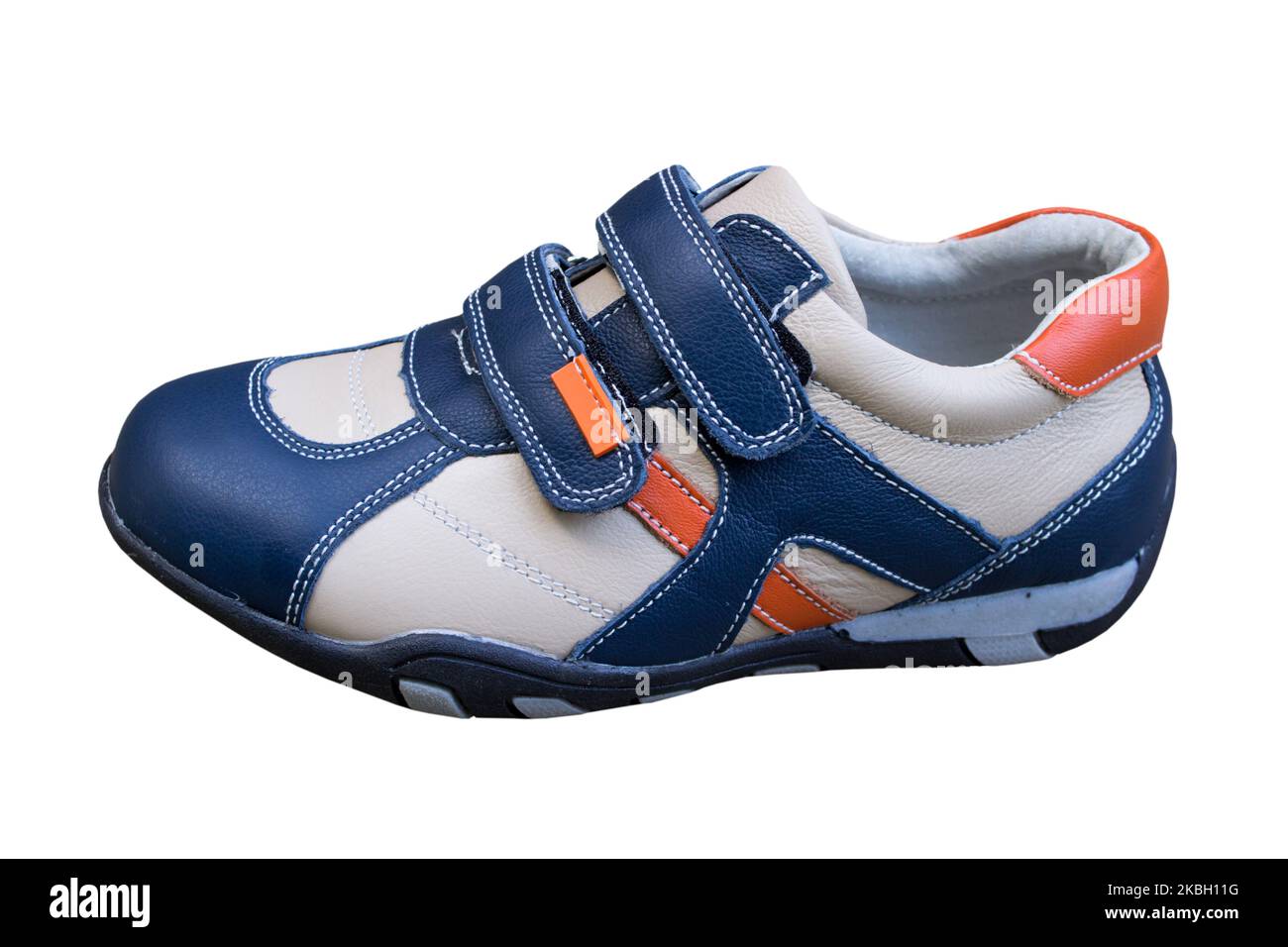 Children's sneakers one on a white background Stock Photo Alamy