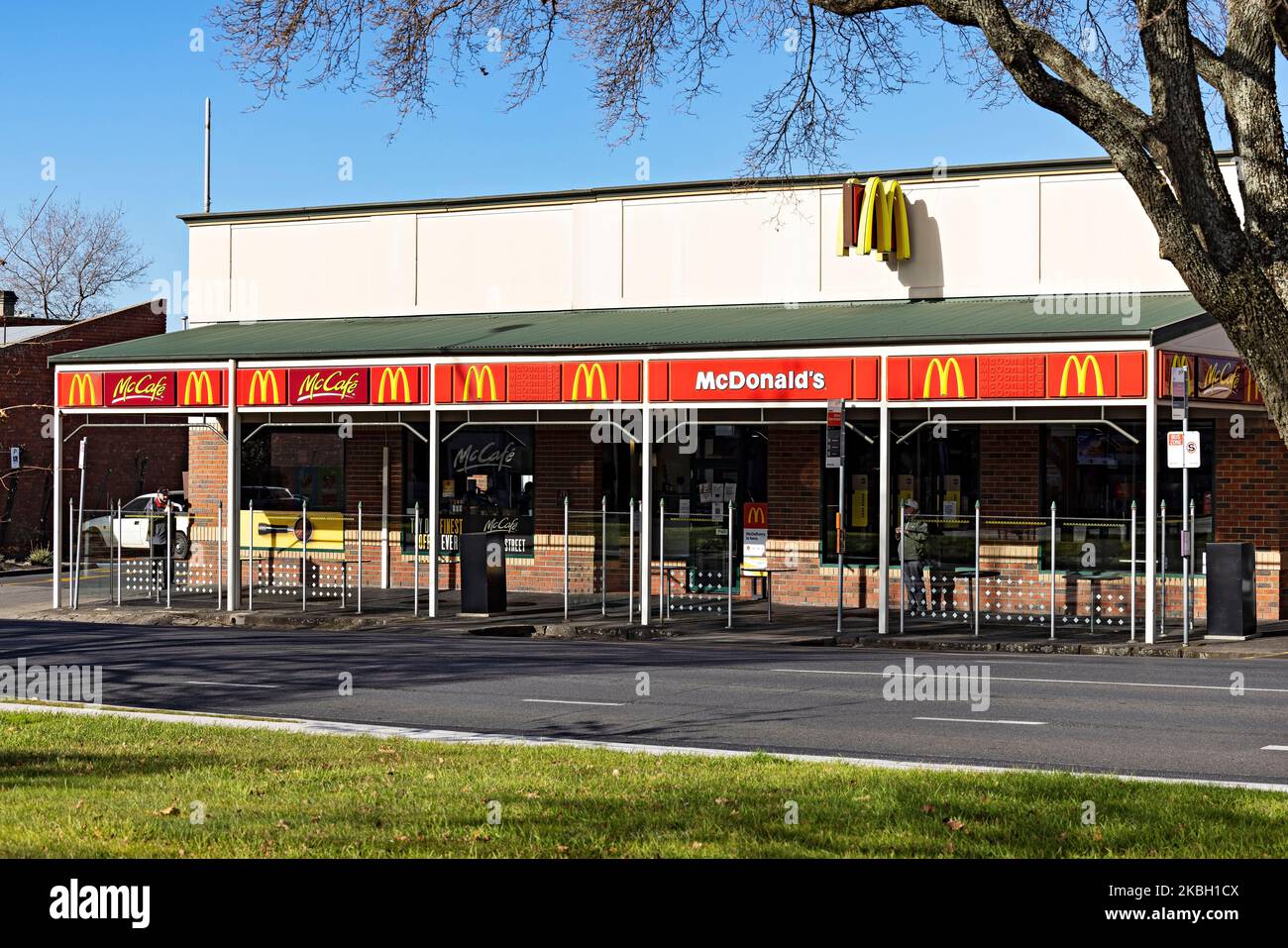 Ballarat Australia /  McDonald's McCaf'e Restaurant in Sturt Street Ballarat. Stock Photo