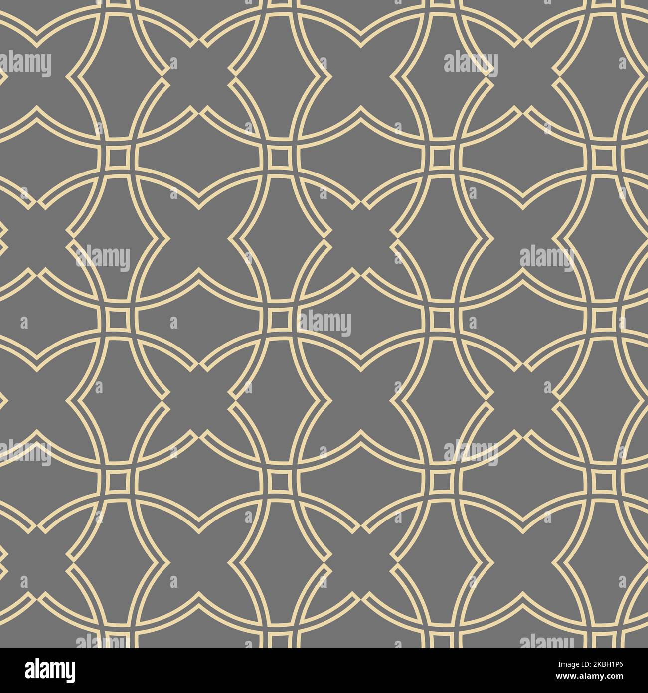 Seamless golden ornament in arabian style. Geometric abstract ...