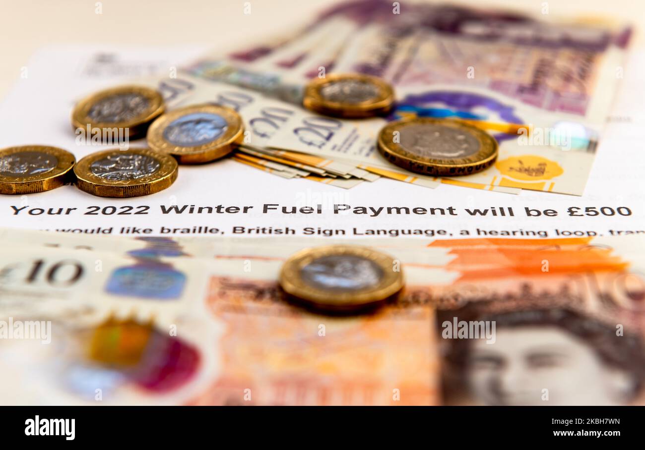 The UK government winter fuel payment to help households cope with the cost of living crisis of