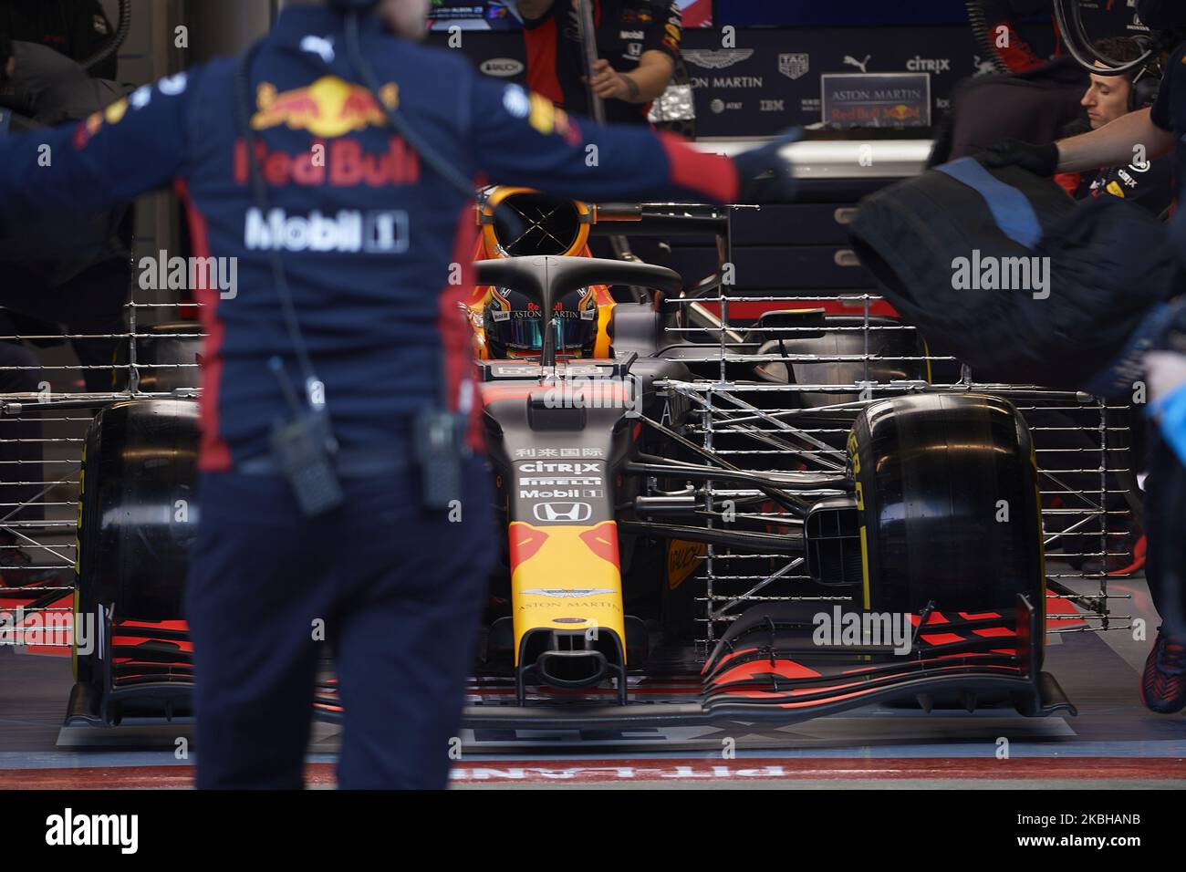 Alexander Albon of Thailand driving the (23) Aston Martin Red Bull ...