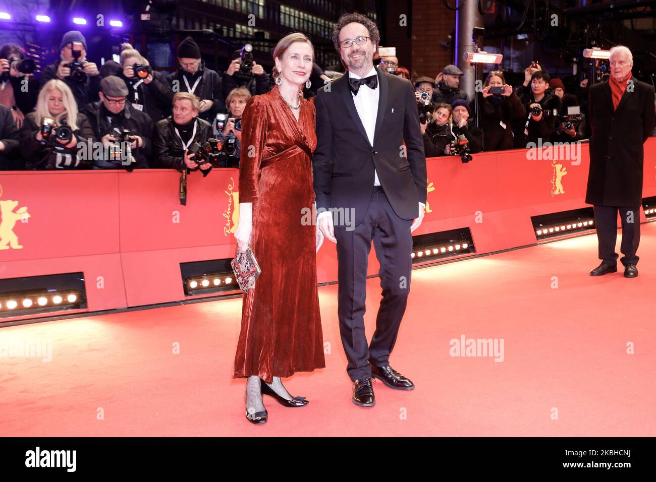 (L-R) Executive Director of Berlinale Mariette Rissenbeek and Artistiic Director of Berlinale Carlo Chatrian attend Opening Ceremony and 'My Salinger Year' premiere during 70th Berlinale International Film Festival at Berlinale Palace in Berlin, Germany on February 20, 2020. (Photo by Dominika Zarzycka/NurPhoto) Stock Photo