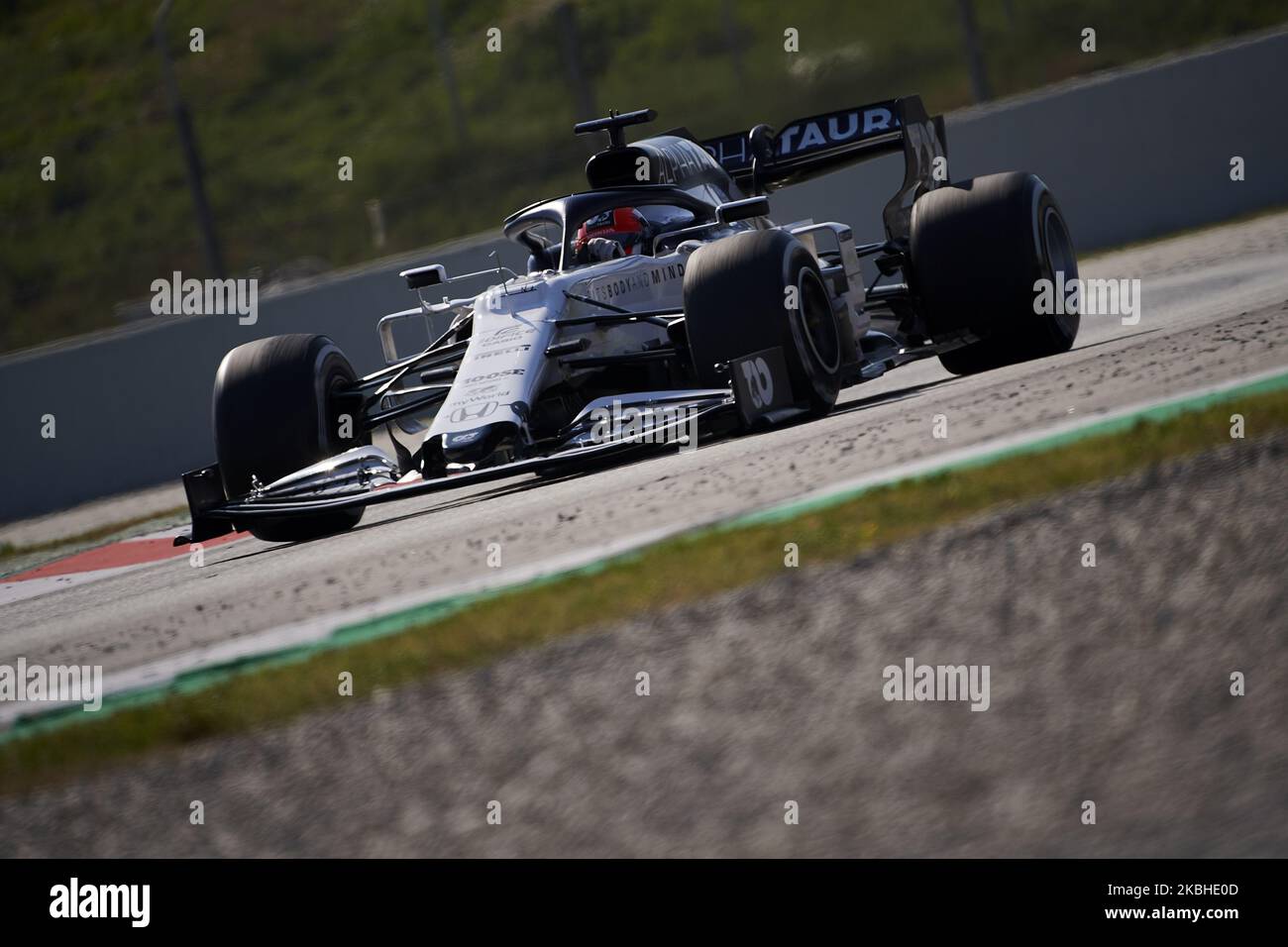 Daniil Kvyat of Russia driving the (26) Scuderia AlphaTauri Honda during day three of Formula 1 Winter Testing at Circuit de Barcelona-Catalunya on February 21, 2020 in Barcelona, Spain. (Photo by Jose Breton/Pics Action/NurPhoto) Stock Photo