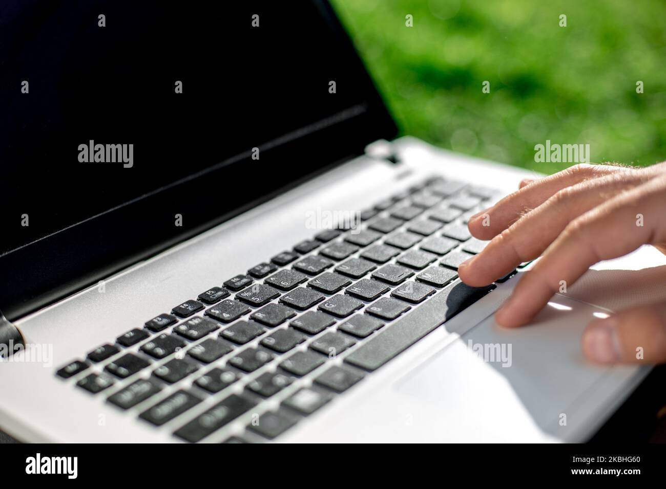 Close up shot male typing hi-res stock photography and images - Alamy