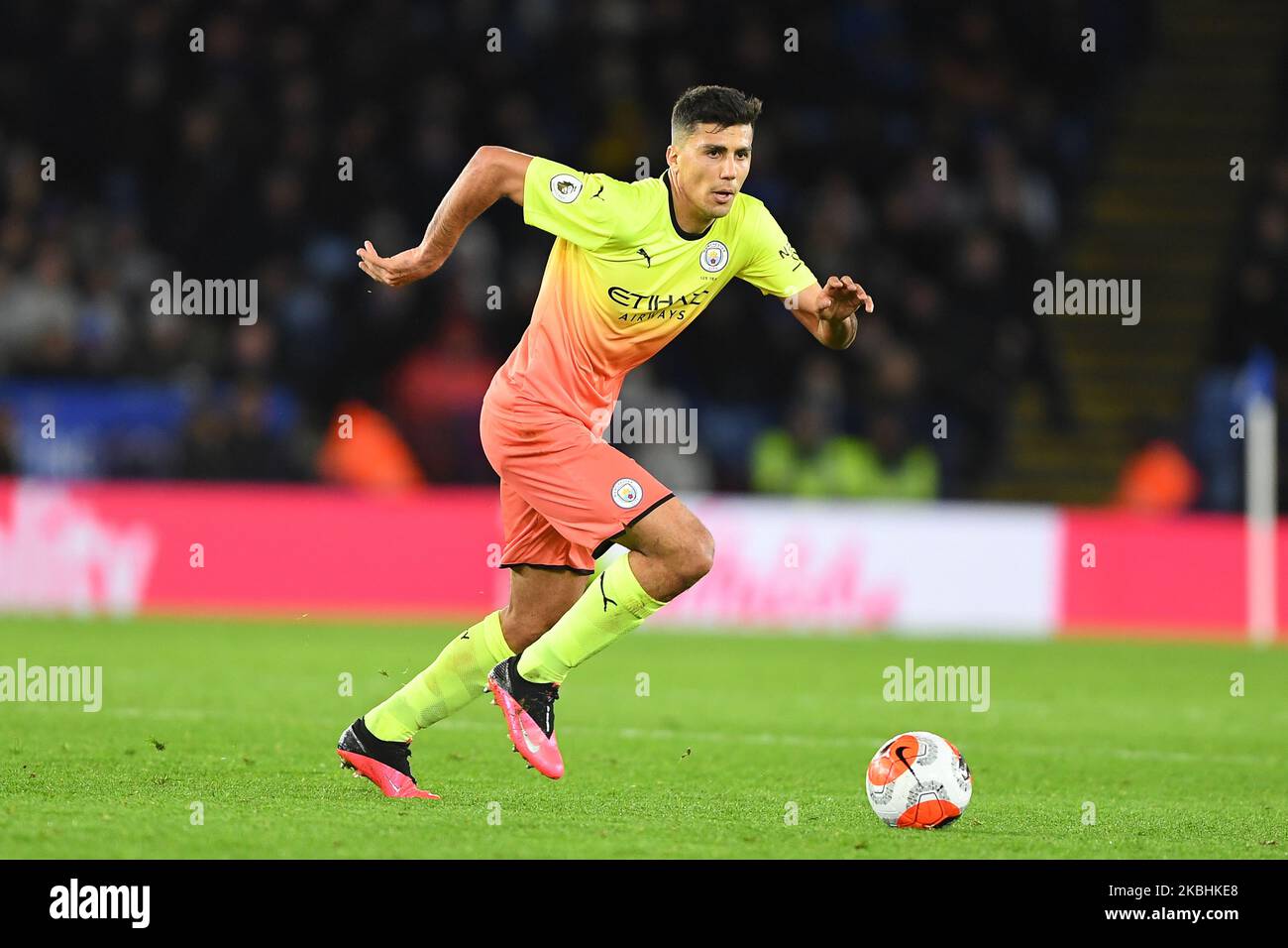 Rodrigo (16) of Manchester City during the Premier League match between Leicester City and Manchester City at the King Power Stadium, Leicester on Saturday 22nd February 2020. (Photo by Jon Hobley/MI News/NurPhoto) Stock Photo
