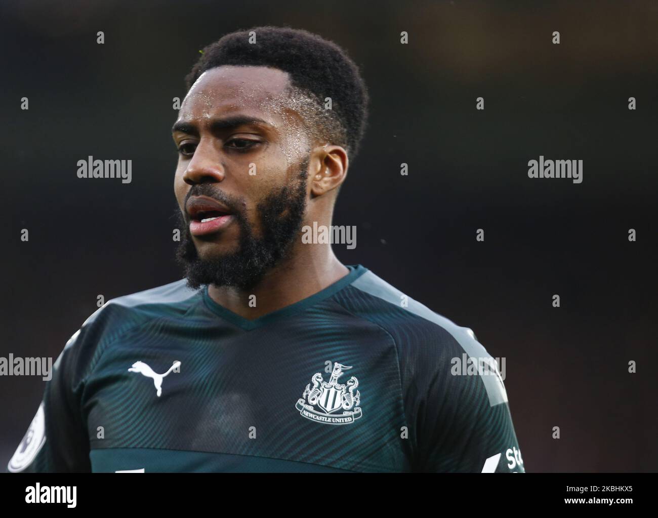 Newcastle United's Danny Rose during English Premier League between Crystal Palace and Newcastle United at Selhurst Park Stadium, London, England on 22 February 2020 (Photo by Action Foto Sport/NurPhoto) Stock Photo