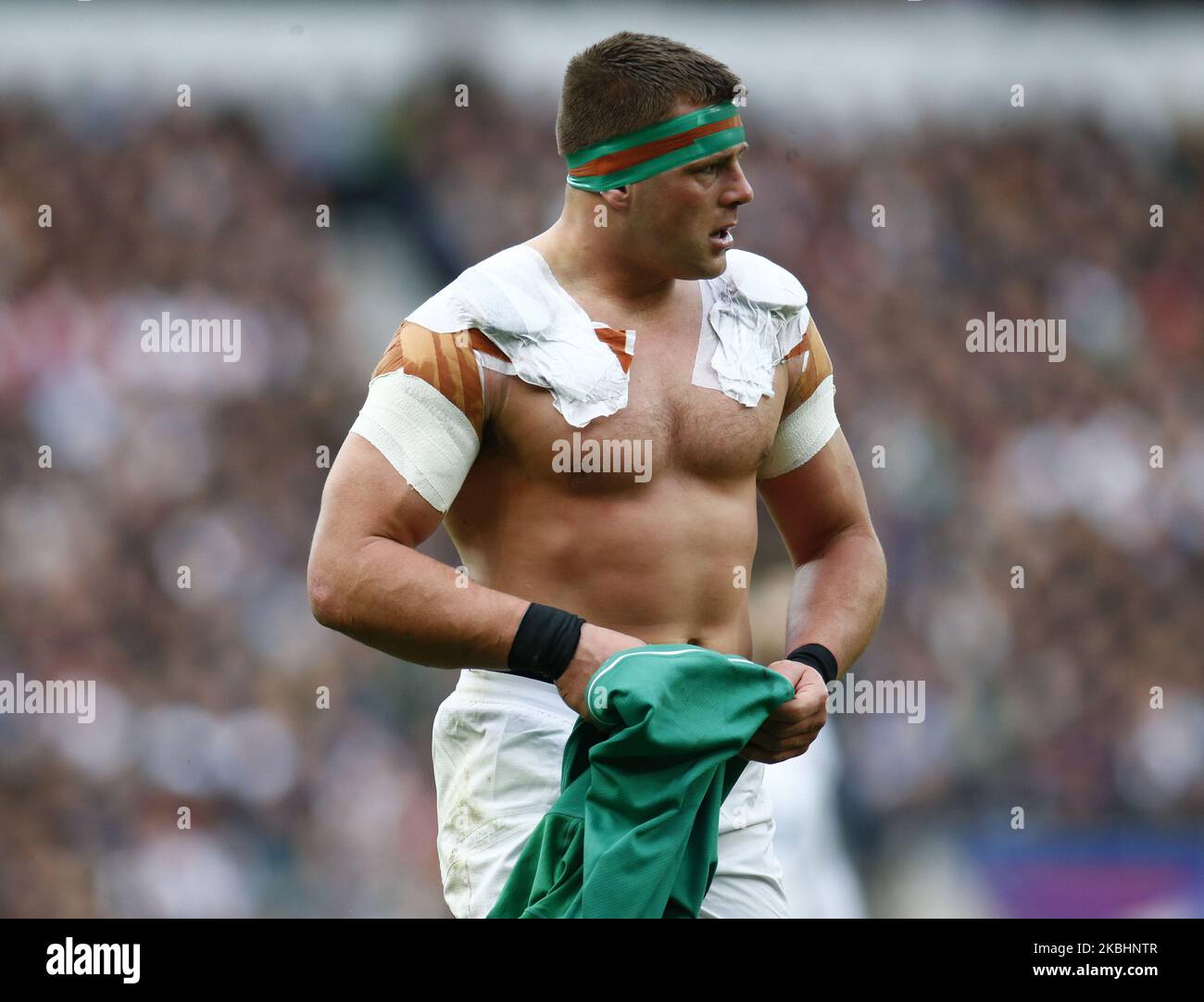 CJ Stander of Ireland during Guinness Six Nations between England and Ireland at Twickenham Stadium , London, England on 23 February 2020 (Photo by Action Foto Sport/NurPhoto) Stock Photo
