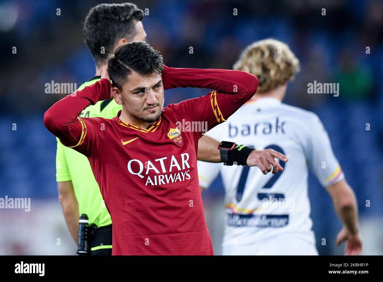 Cengiz Roma Cengiz Under of AS Roma looks dejected during the Serie A match between ...