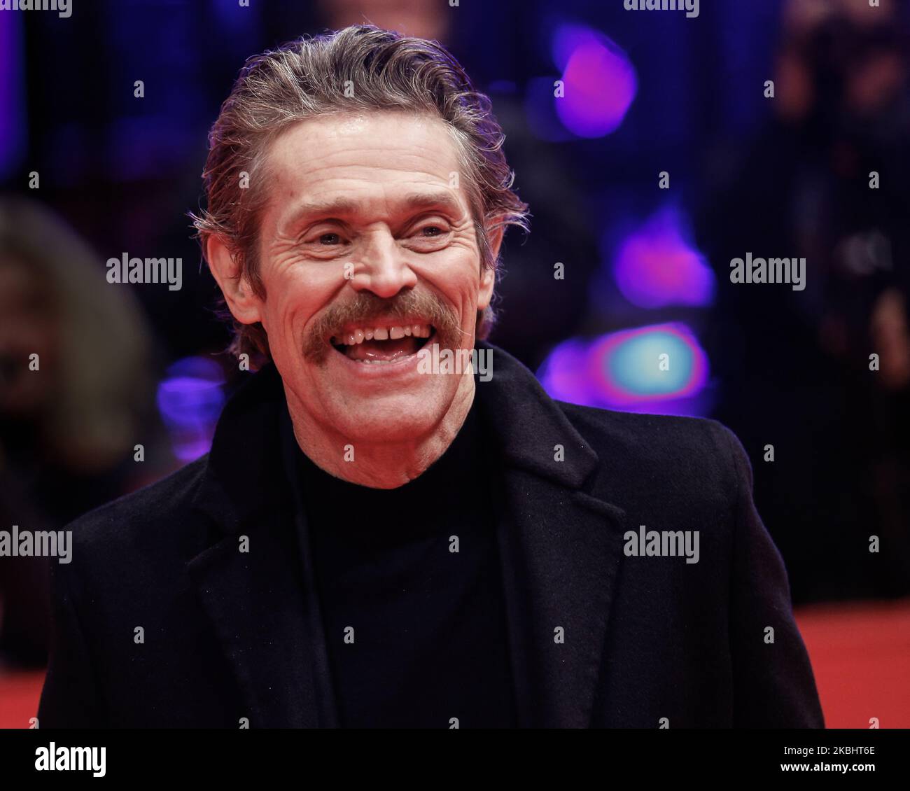 Willem Dafoe poses upon arrival at the red carpet at the ''Siberia