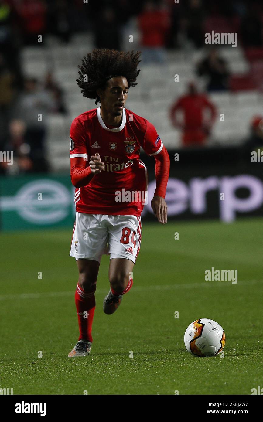 Tomas Tavares of Benfica during UEFA Europa League football match between SL Benfica vs FC Shakhtar Donetsk, in Lisbon, on February 27, 2020. (Photo by Carlos Palma/NurPhoto) Stock Photo