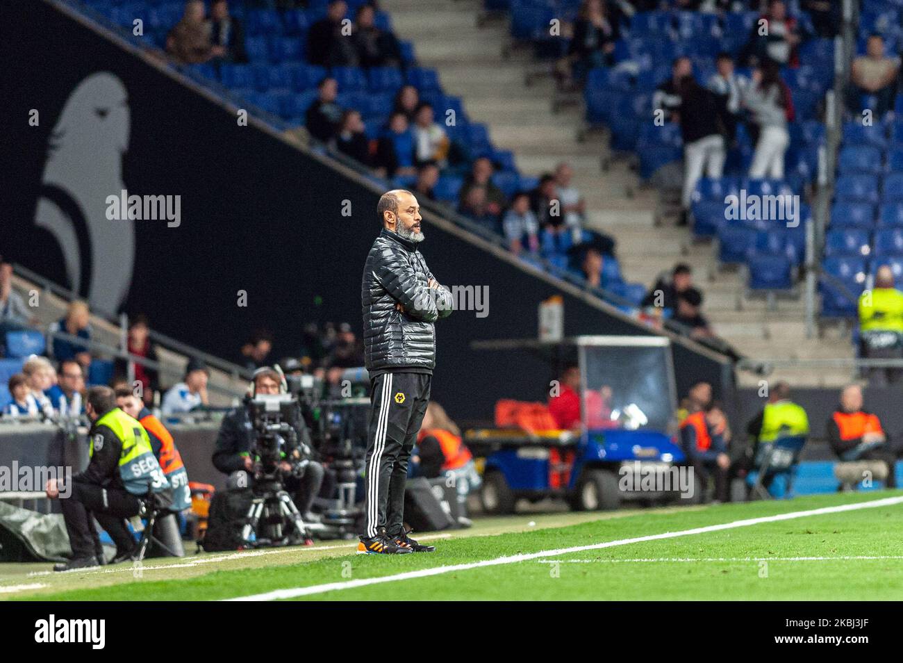 Nuno Espirito Santo during the match between RCD Espanyol and Wolverhampton Wanderers FC, corresponding to the second leg of the round of 32 of the Europa League, played at the RCDE Stadium, on 27th February 2020, in Barcelona, Spain. (Photo by Xavier Ballart/Urbanandsport/NurPhoto) Stock Photo