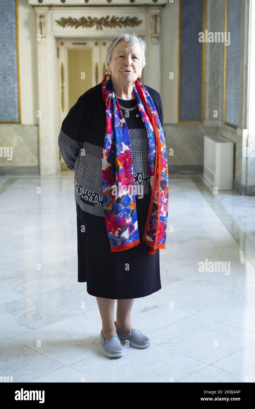 Actress Maria Galiana poses for a portrait session in Madrid on February 28, 2020 in Madrid, Spain. (Photo by Oscar Gonzalez/NurPhoto) Stock Photo