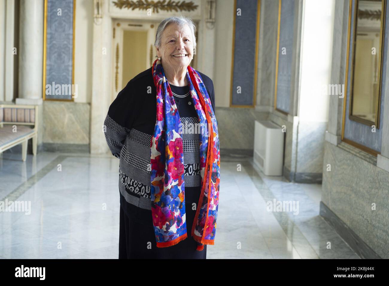 Actress Maria Galiana poses for a portrait session in Madrid on February 28, 2020 in Madrid, Spain. (Photo by Oscar Gonzalez/NurPhoto) Stock Photo
