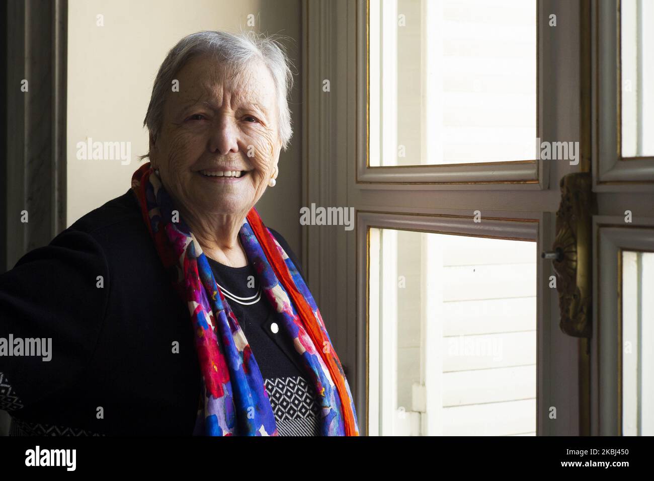 Actress Maria Galiana poses for a portrait session in Madrid on February 28, 2020 in Madrid, Spain. (Photo by Oscar Gonzalez/NurPhoto) Stock Photo