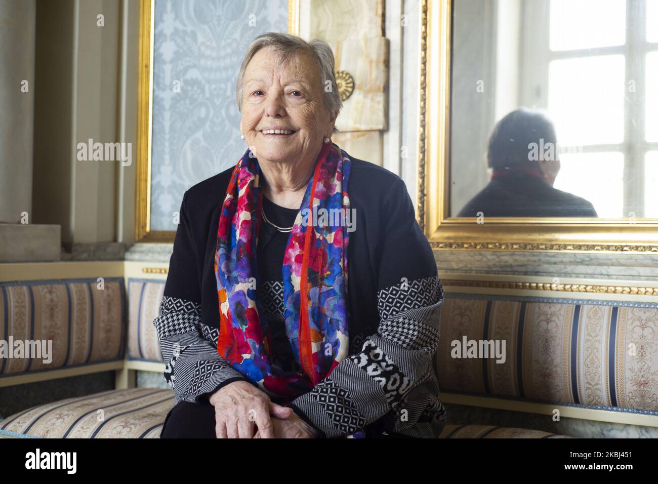 Actress Maria Galiana poses for a portrait session in Madrid on February 28, 2020 in Madrid, Spain. (Photo by Oscar Gonzalez/NurPhoto) Stock Photo