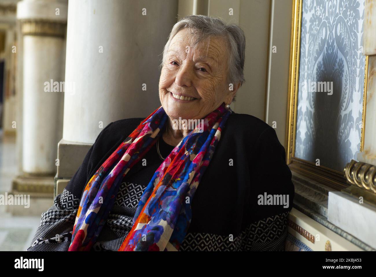 Actress Maria Galiana poses for a portrait session in Madrid on February 28, 2020 in Madrid, Spain. (Photo by Oscar Gonzalez/NurPhoto) Stock Photo