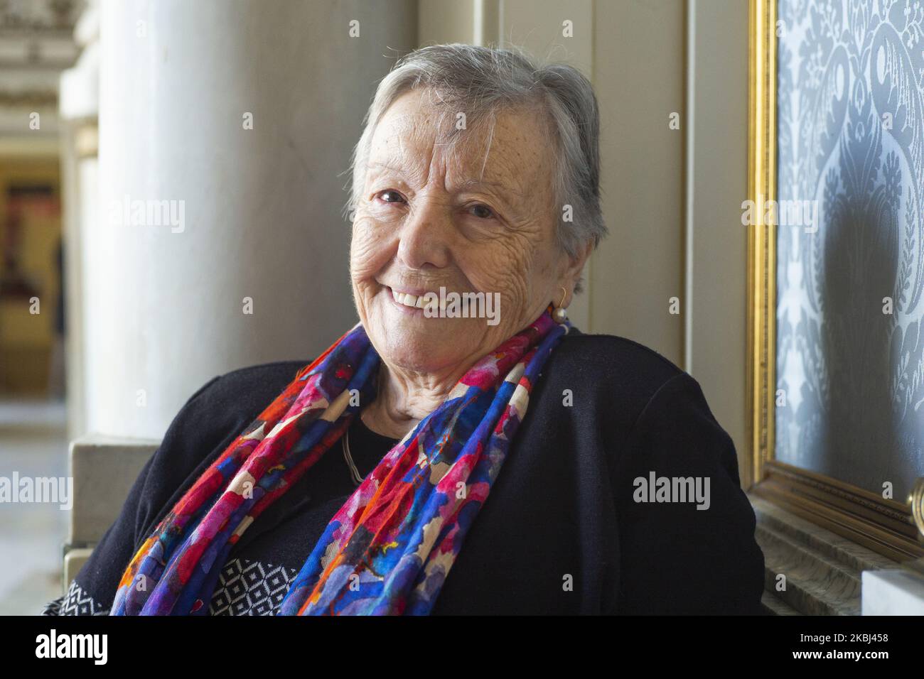Actress Maria Galiana poses for a portrait session in Madrid on February 28, 2020 in Madrid, Spain. (Photo by Oscar Gonzalez/NurPhoto) Stock Photo