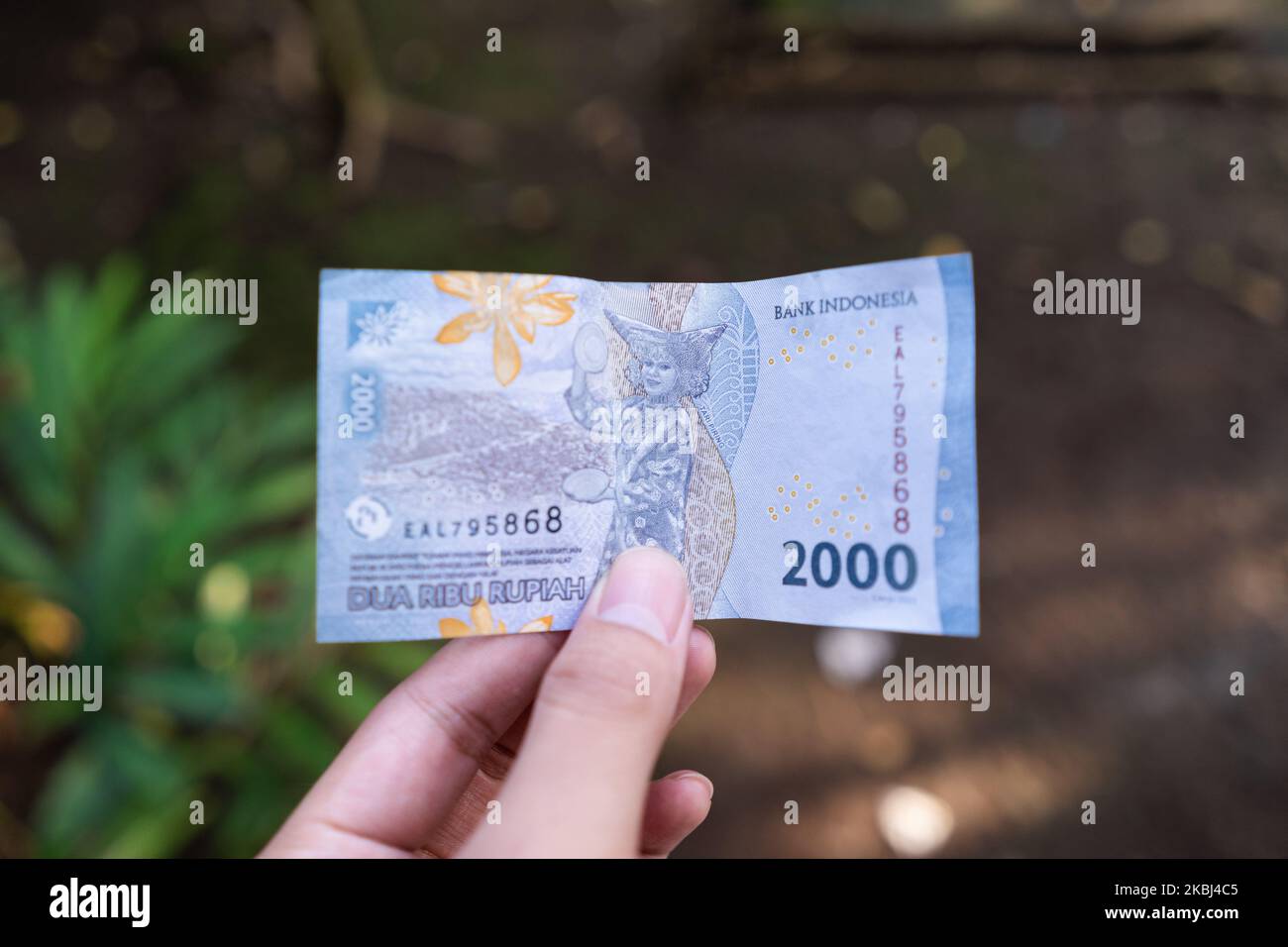Semarang, Indonesia - November 4, 2022: A hand holds a new design of ...
