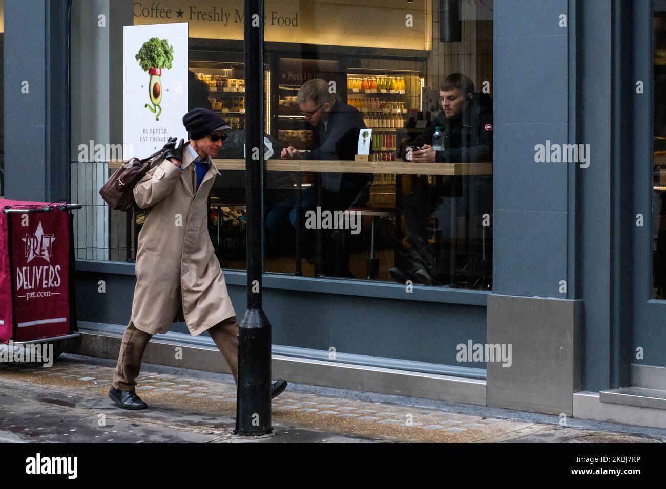 Scenes of daily life are seen in London on February 28, 2020. (Photo by Alberto Pezzali/NurPhoto) Stock Photo