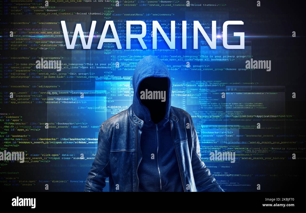 Hacker Code. No Backround Faceless hacker on code background Stock Photo - Alamy