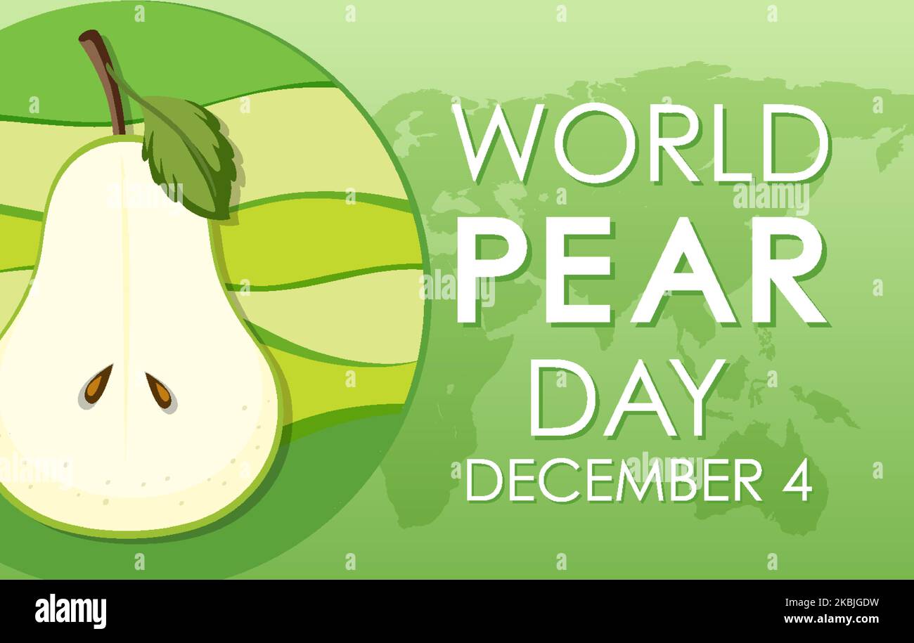 World Pear Day Poster Design illustration Stock Vector Image & Art Alamy