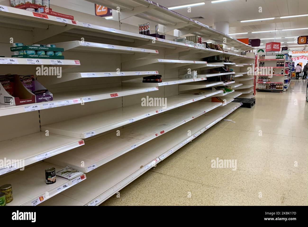 Sainsburys empty shelves hires stock photography and images Alamy